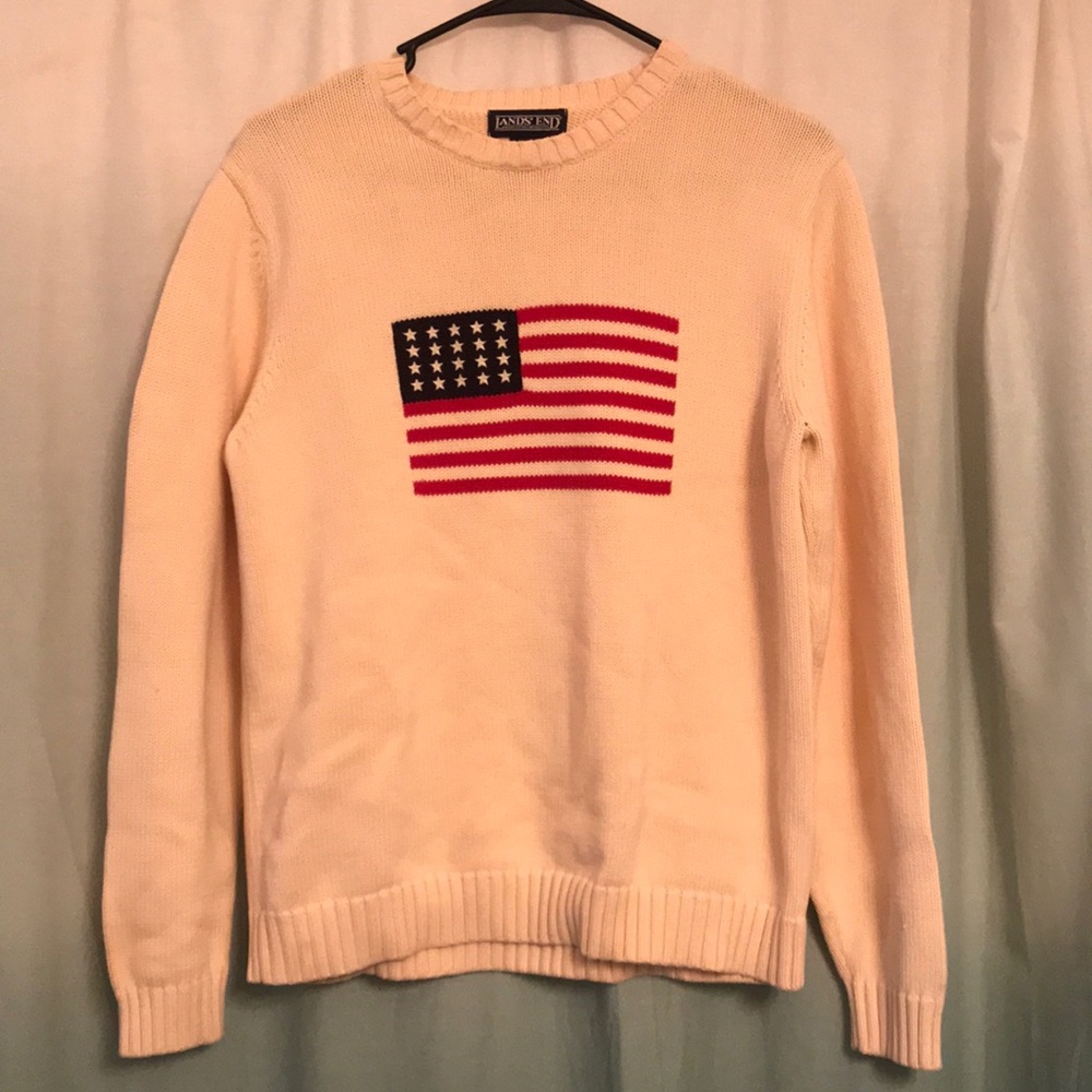 Land’s End medium Americana sweater